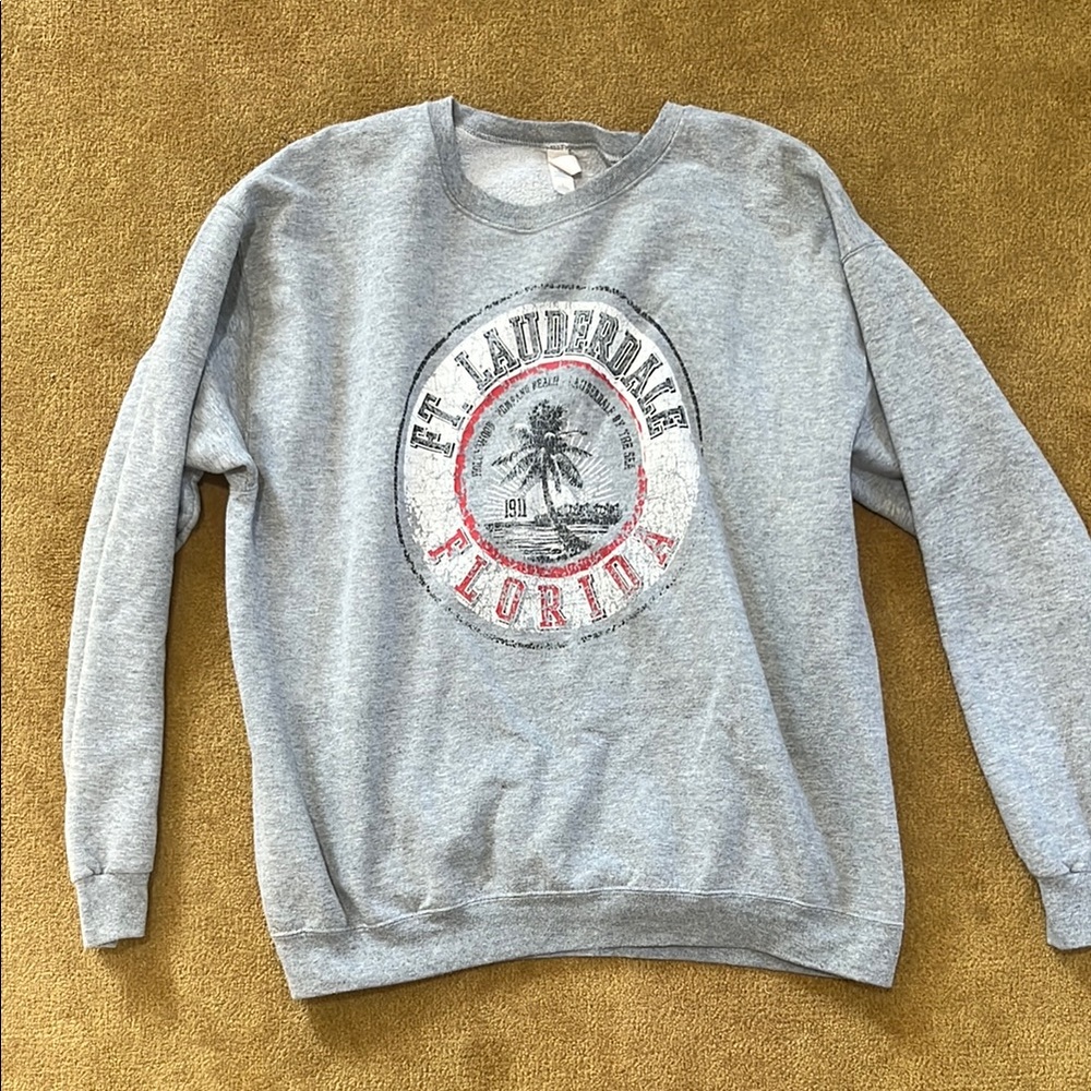 Gray Fort Lauderdale Florida Sweatshirt
